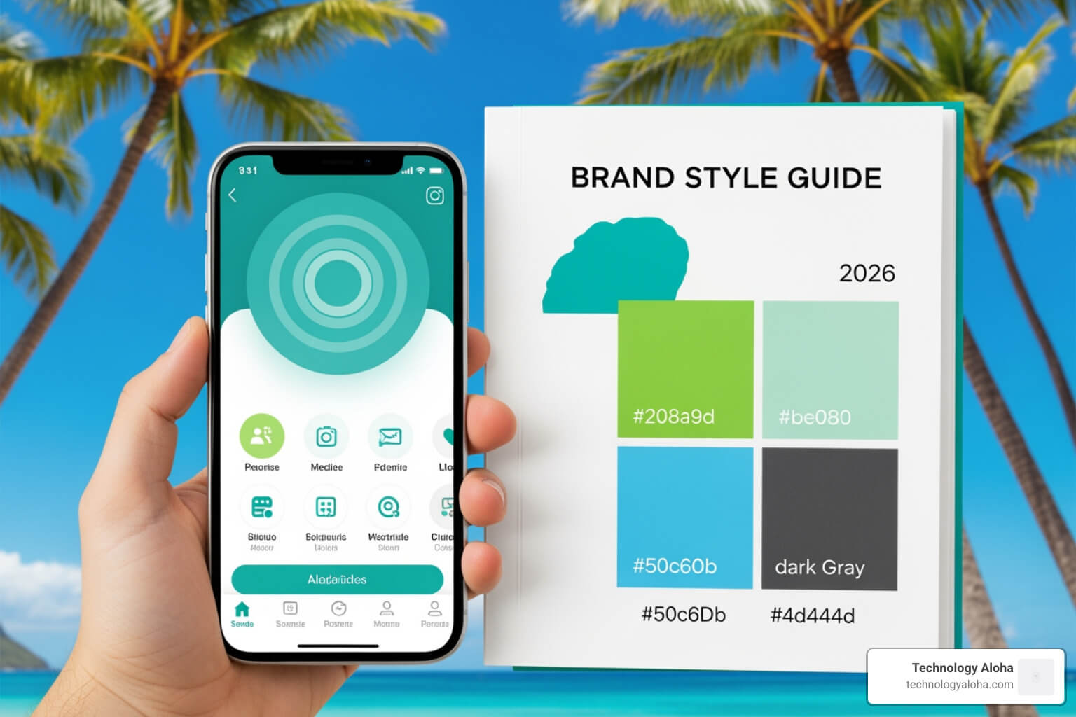 ui ux graphic design mobile app interface and brand style guide